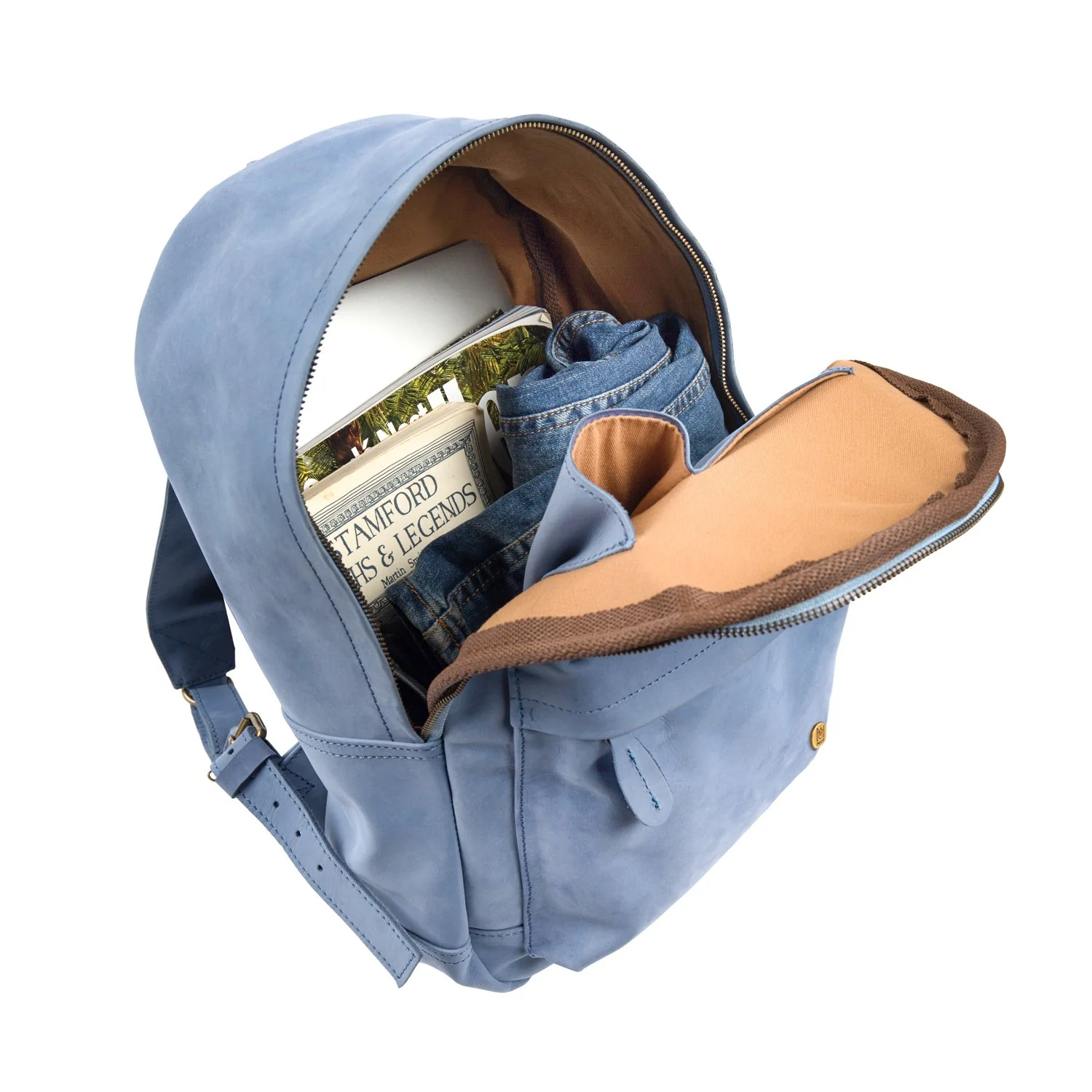The Classic Backpack - Blue Suede - Image 7