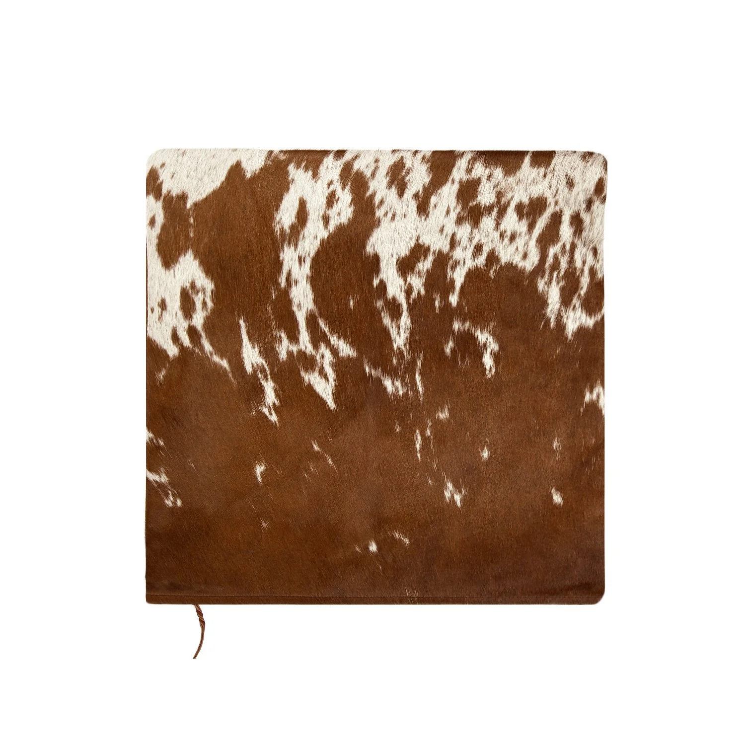 Brown & White Natural Cowhide Cushion Cover - Image 3