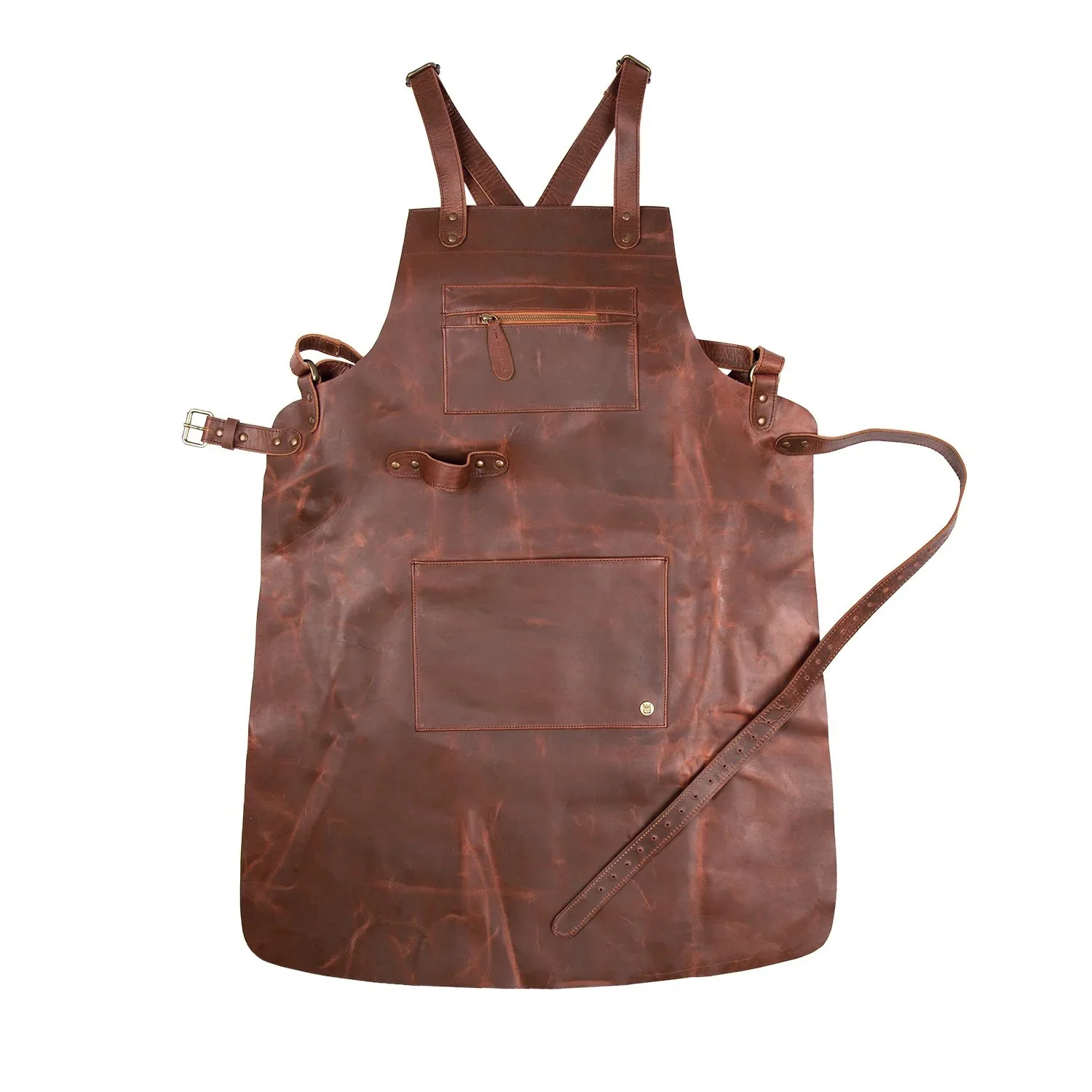Cross Back Leather Apron - Image 6
