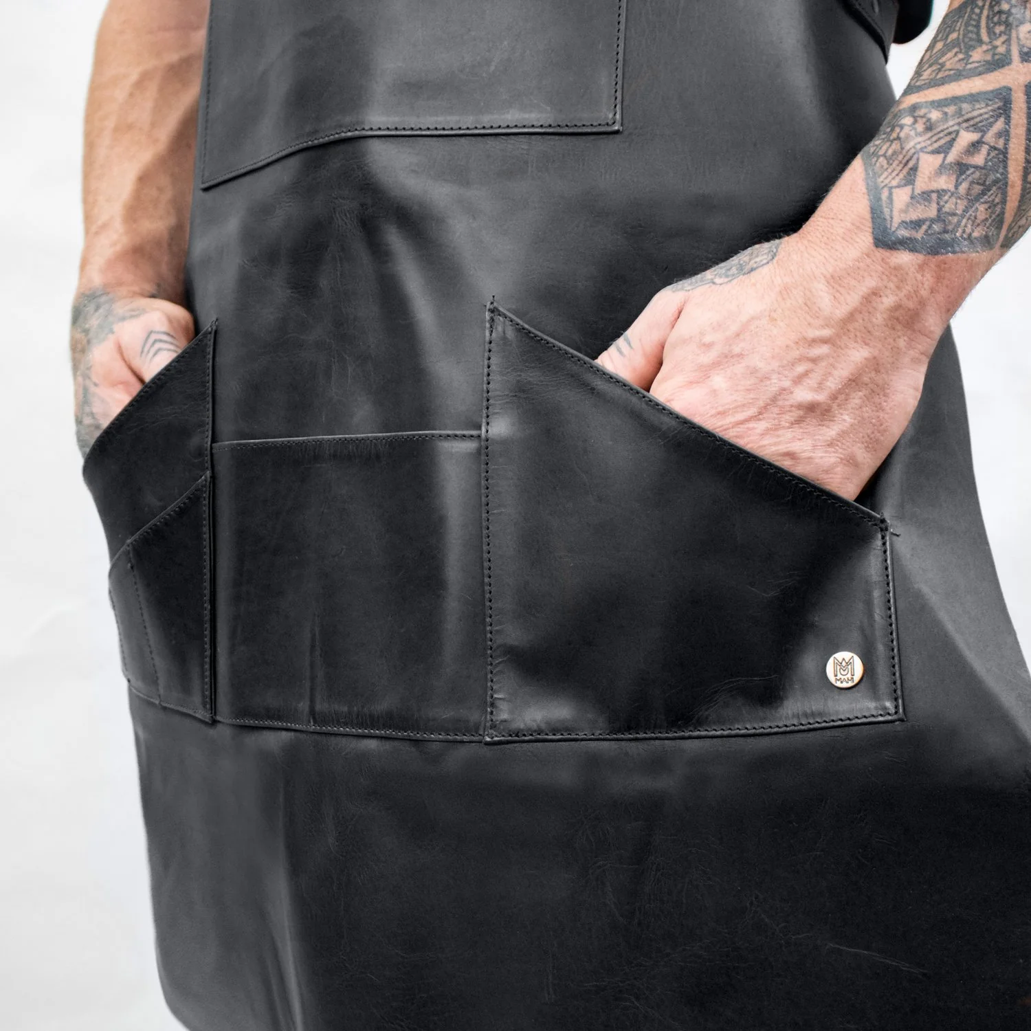 Multi-Pocket Leather Apron - Image 7