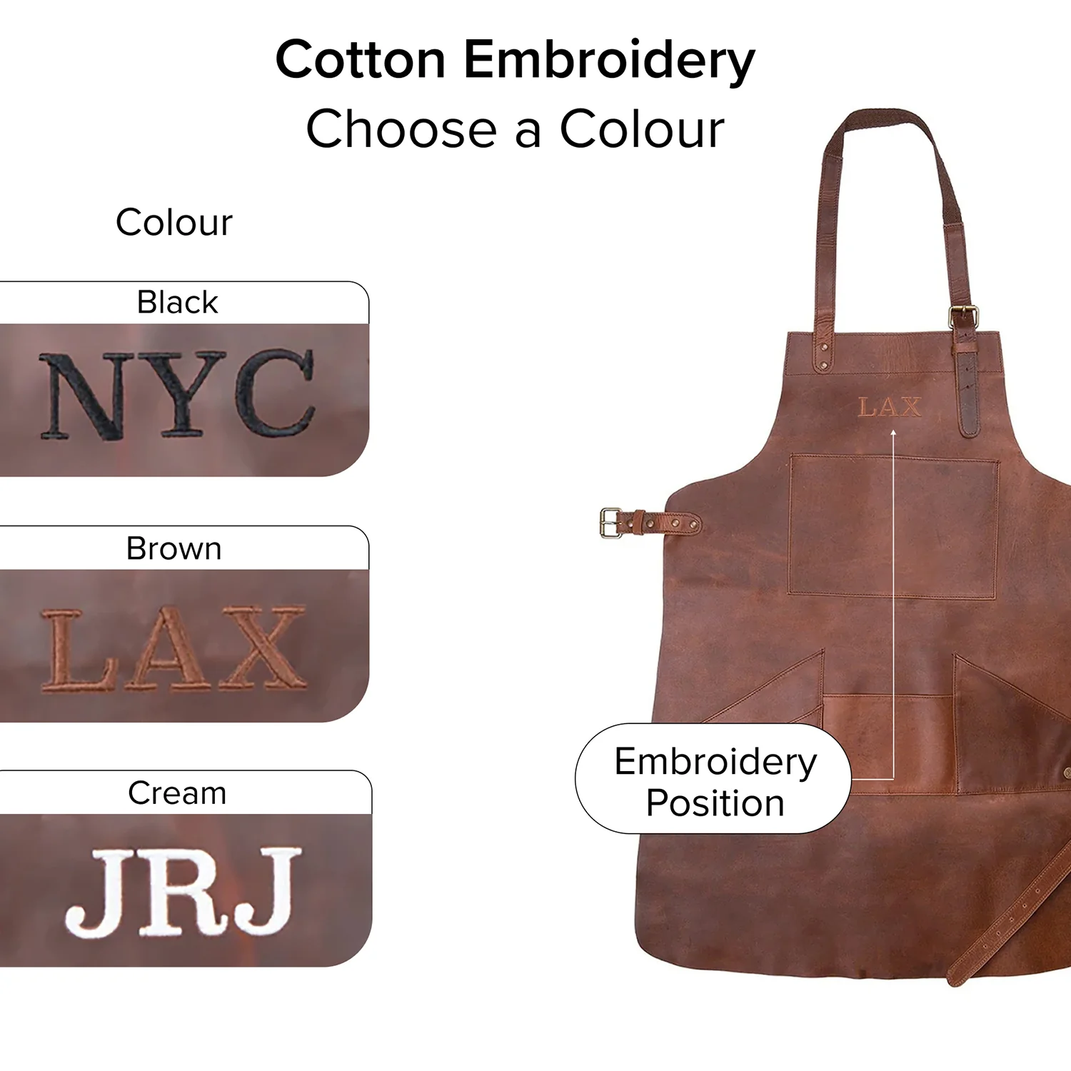 Multi-Pocket Leather Apron - Image 3