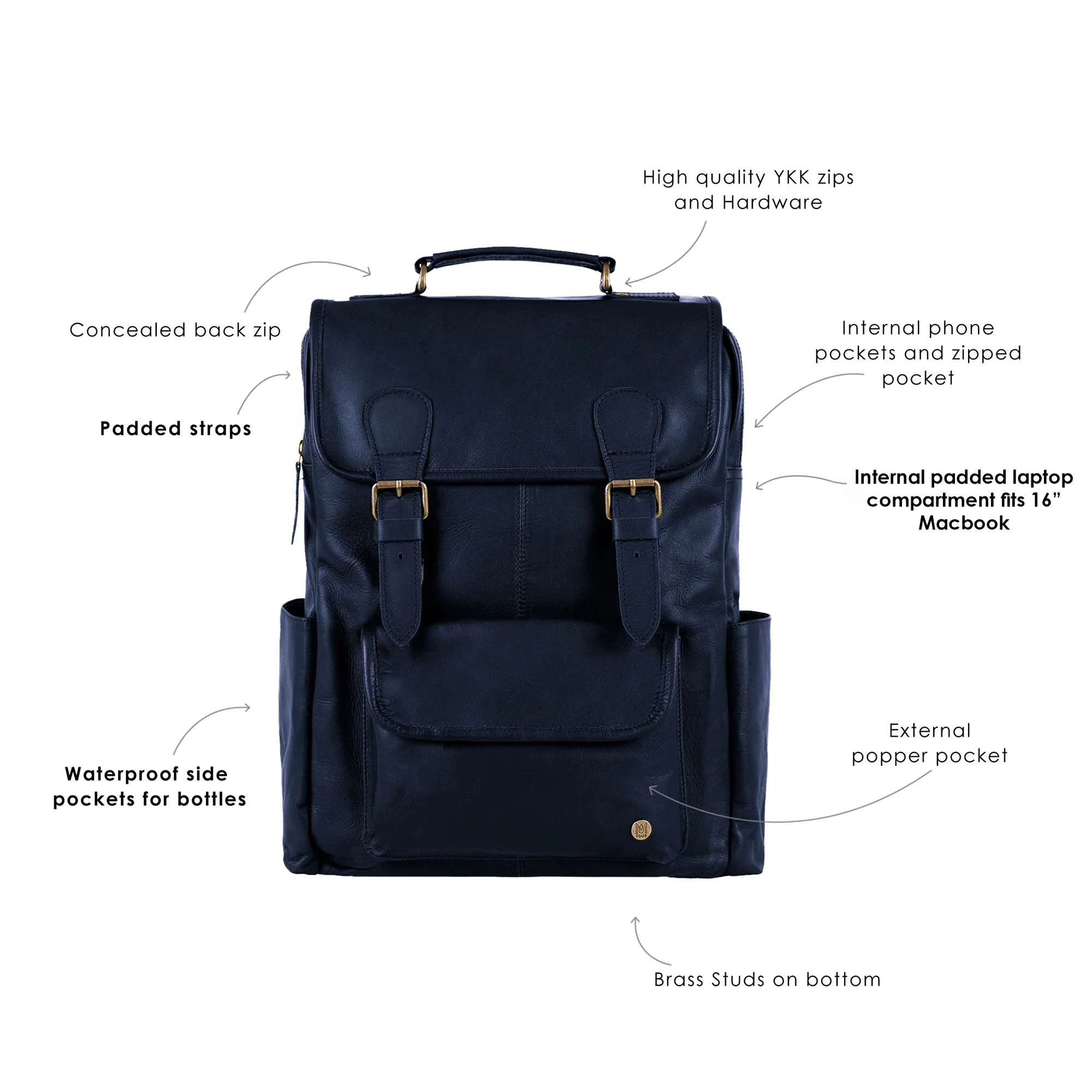 The City Backpack (Navy) - Image 3